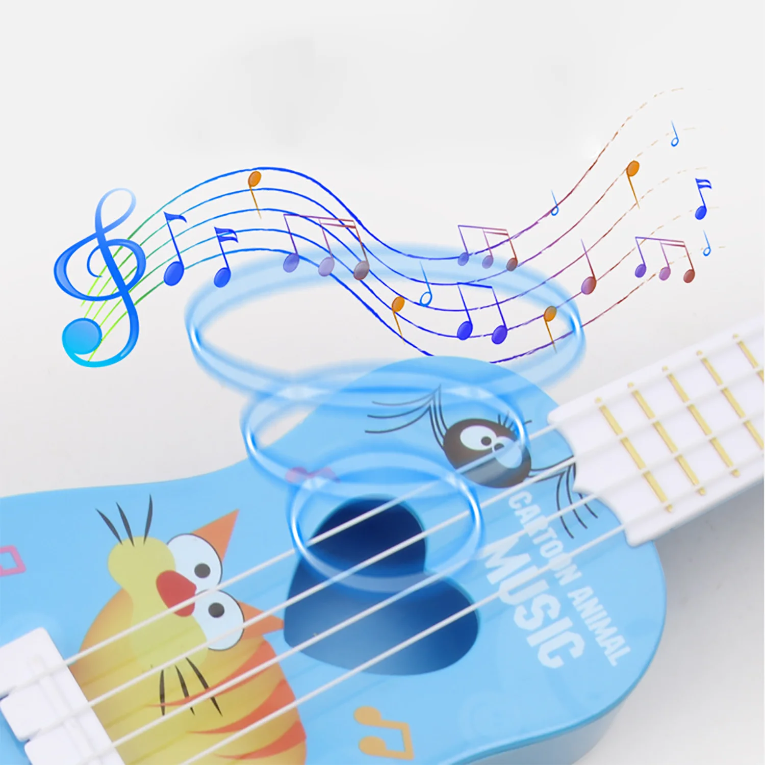 Children's simulation instrument Yukrili, mini guitar, can play early education enlightenment music toys