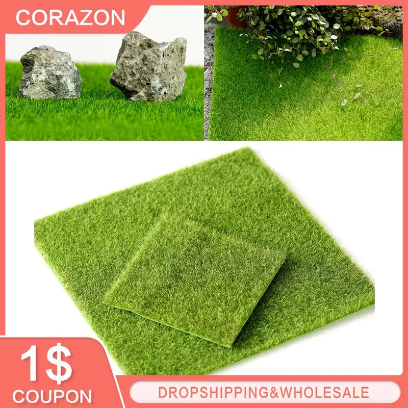 Aquarium Accessory Versatile And Multifunctional Non-toxic 15cm Moss Mat For Aquarium Artificial Grass Mat Aquatic Plants Trendy