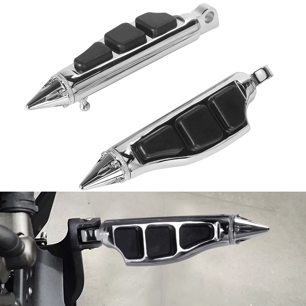 

Male Mount Motorcycle Footrest Footpegs 10mm Thread Floorboard For Harley Iron XL 883 1200 Touring Custom Dyna Softail