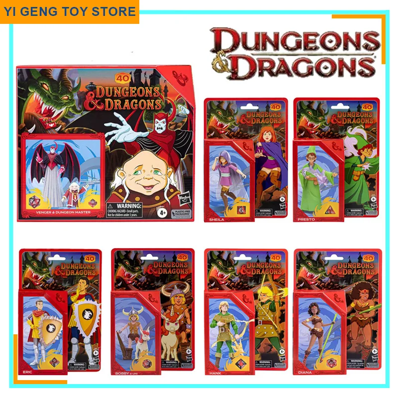 In Stock Dungeons Dragons Presto Sheila Eric Bobby Uni Diana Hank Venger Dungeon Master Action Figure Collection Doll Toy