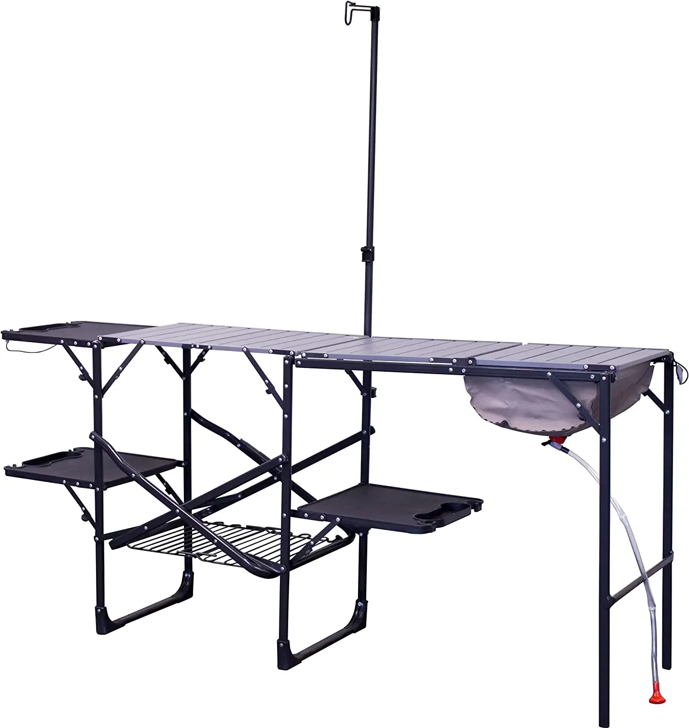 

Outdoor Chef Station Portable Camping Kitchen Outdoor Folding Table 22.2x70.1x68.3