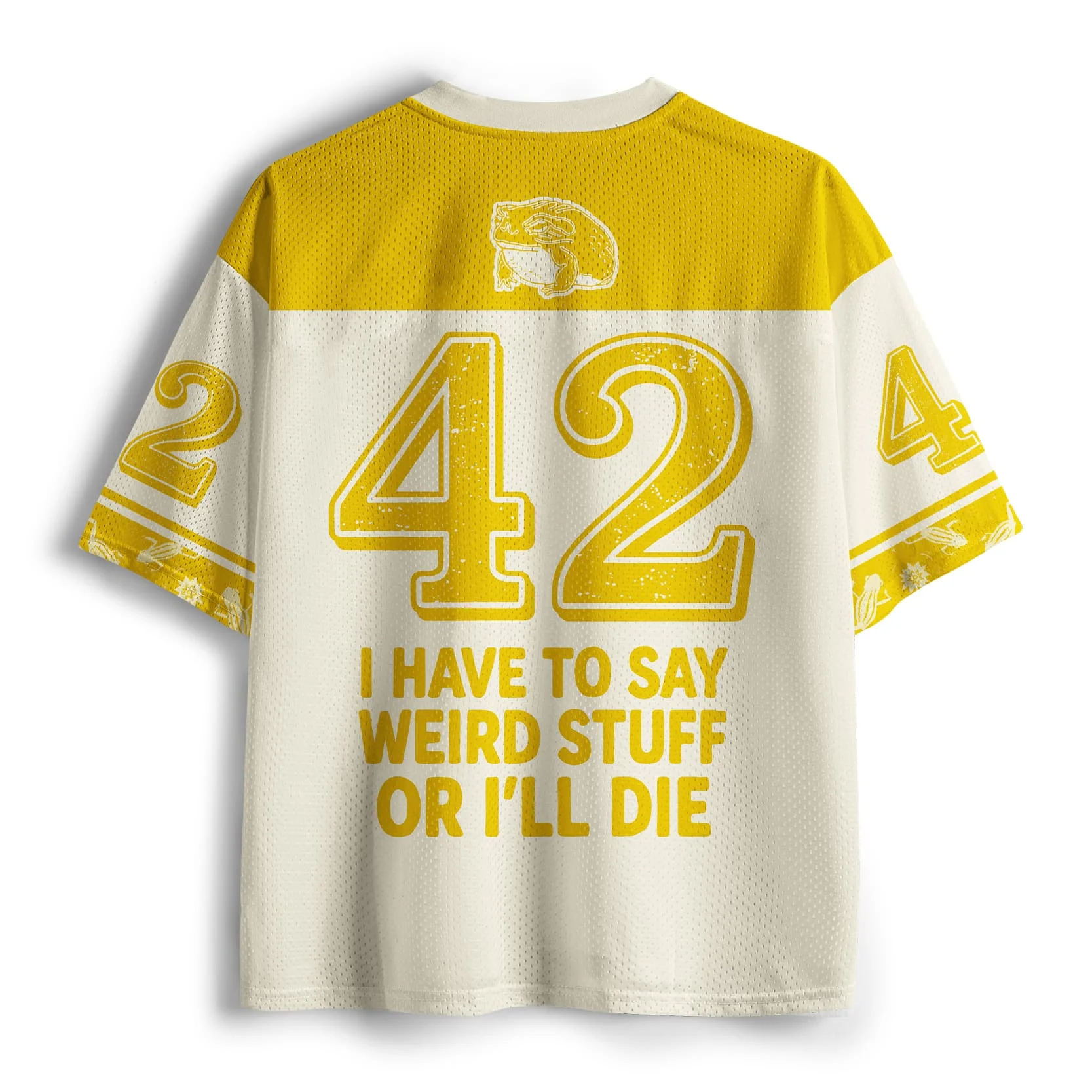 2026 Popular V-neck Mesh T-shirt with Fun Printed Short Sleeved T-shirt, Retro Streetwear, Loose Oversized Sports Mesh T-shirt