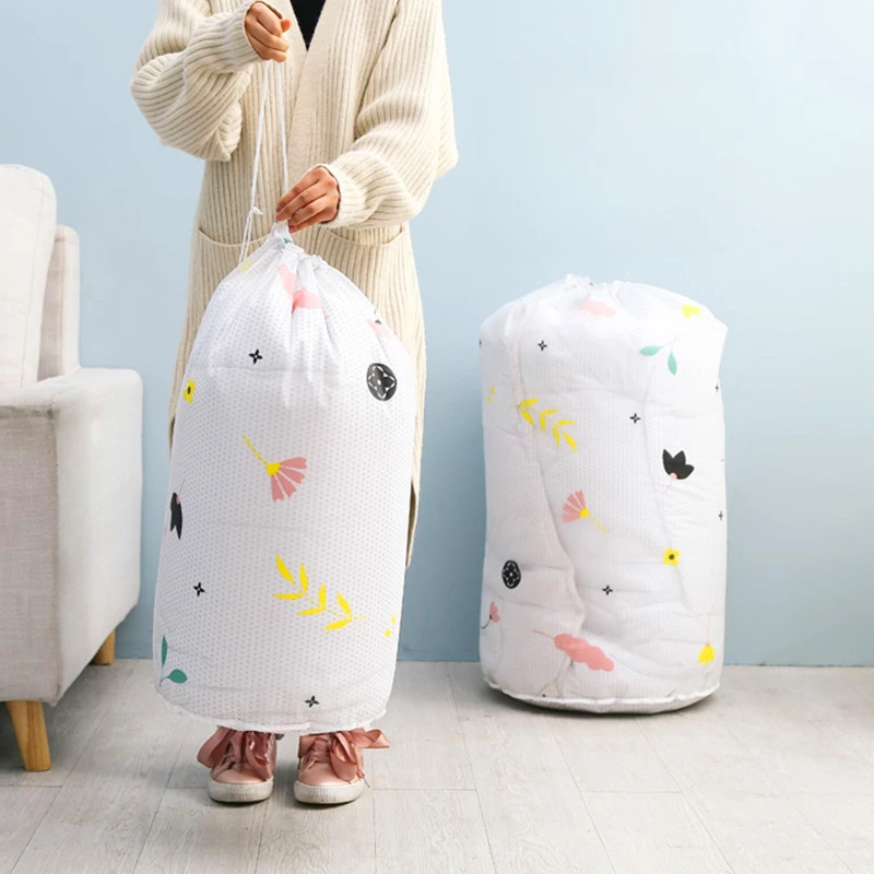 Quilt Storage Bag Clothing Finishing Bag Large-capacity Drawstring Bags PEVA Waterproof Moisture-proof Moving Bag Packing Bag