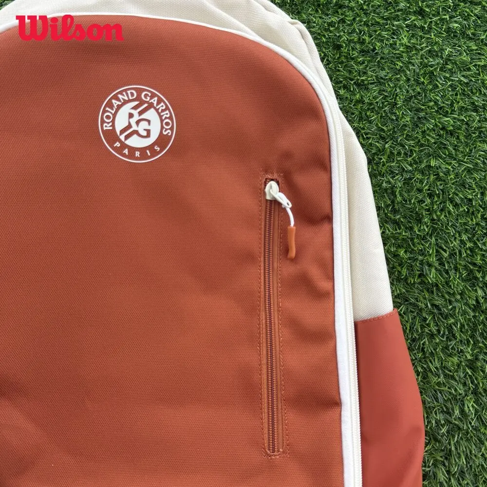 Wilson 2025 Roland Garros Team Backpack Tennis Bag Multi-Functional Large Capacity Shoulder Sports Backpack for Men and Women