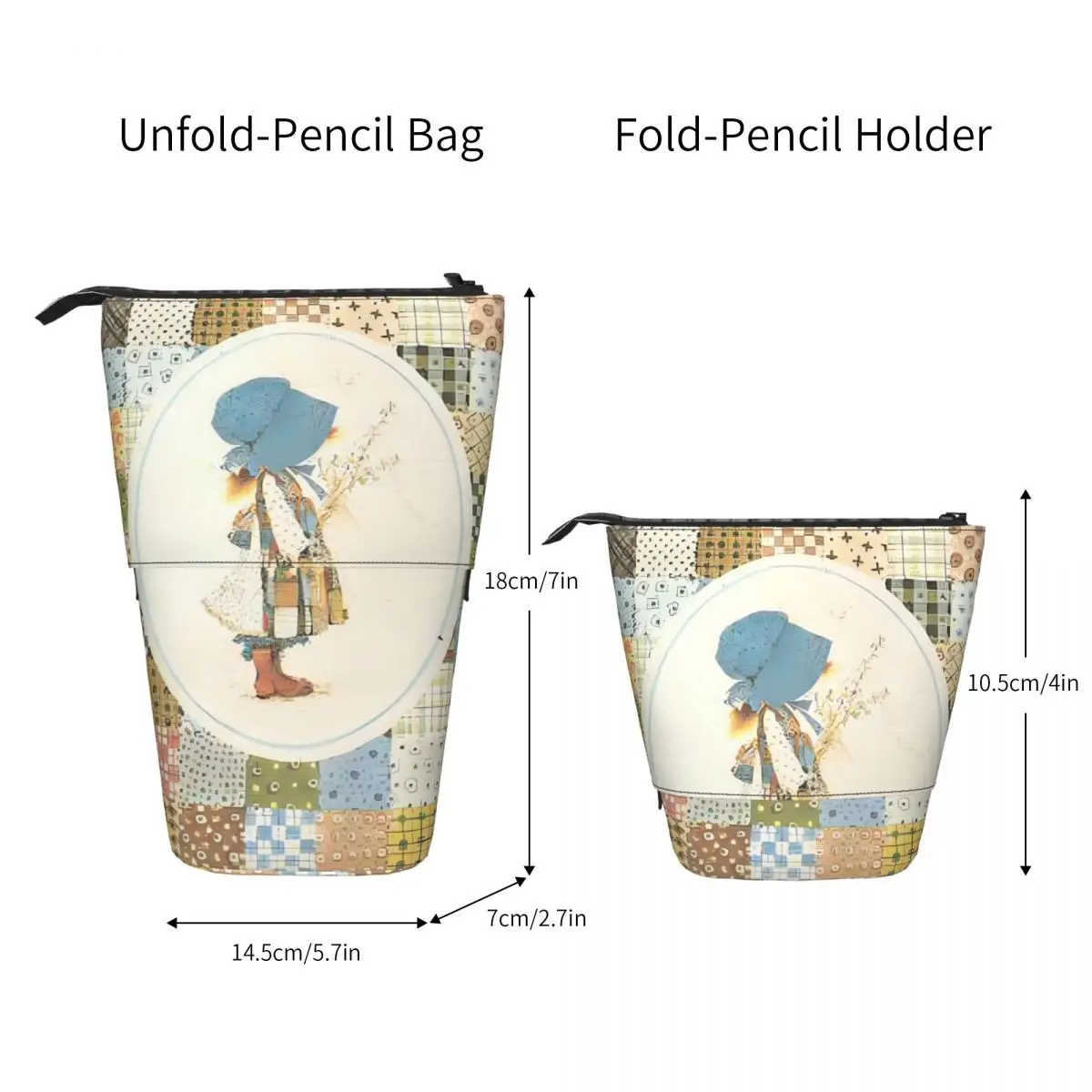 مخصص S-Sarahs K-Kays مقلمة بشكل جذاب فتاة صبي سعة كبيرة Kawaii فتاة تلسكوبي حقيبة أقلام رصاص الطلاب القرطاسية