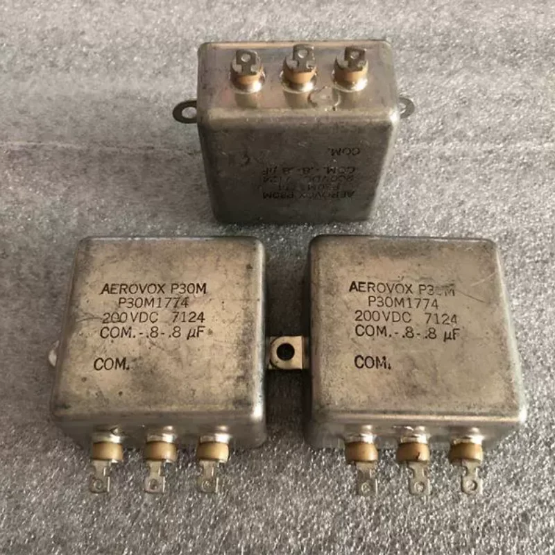 

1-5 шт. антикварный американский AEROVOX 0,8 мкФ + 0,8 мкФ 200 В двойной желчный бак масляный конденсатор 2 × 0,8 мкФ
