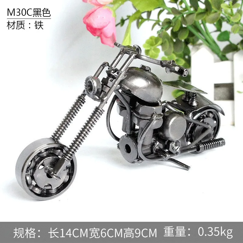 American retro, iron motorcycle model, home window TV cabinet ornaments, gifts