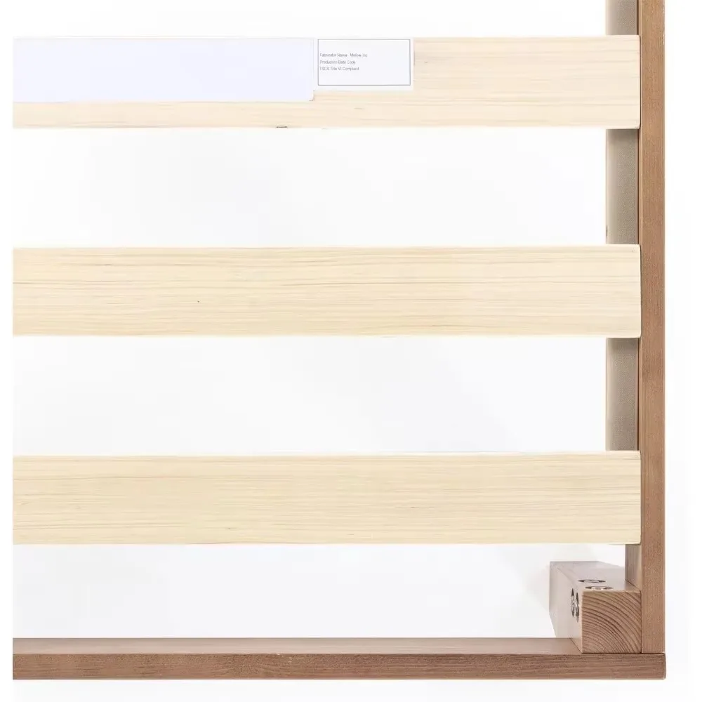 12 Inch Queen Size Bed frame with Wooden Slats, No Box Spring Needed, Easy Assembly, Queen Size Bed frame