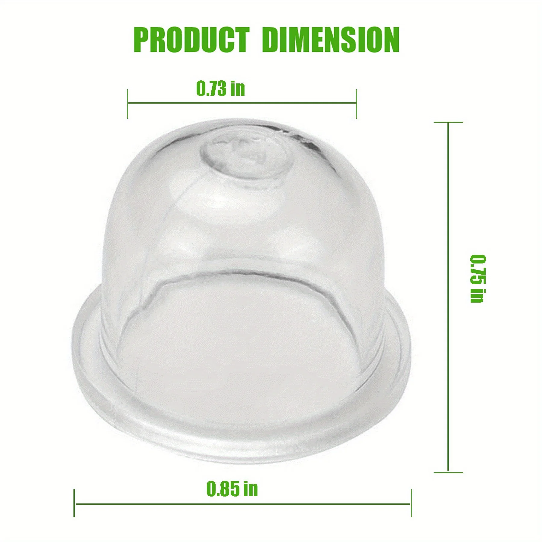 100PCS White Transparent Fuel Pump Carburetor Oil Bubble Primer Bulb Chainsaws Trimmer Brush Cutter Clear Tool 22MM