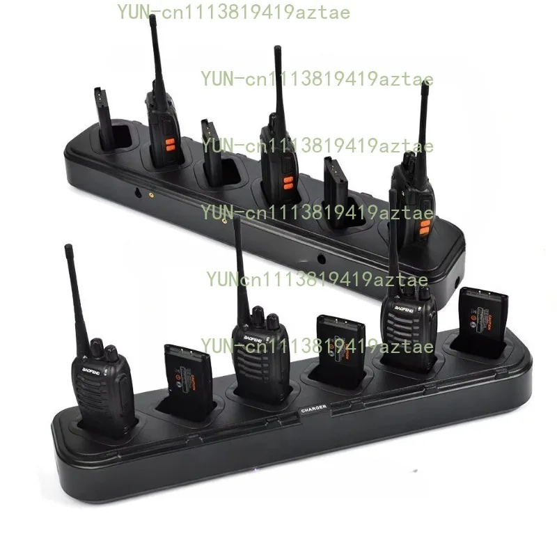 Multi Port Power Charger, Six Slot Fast Charging Device For Handheld Communication Equipment