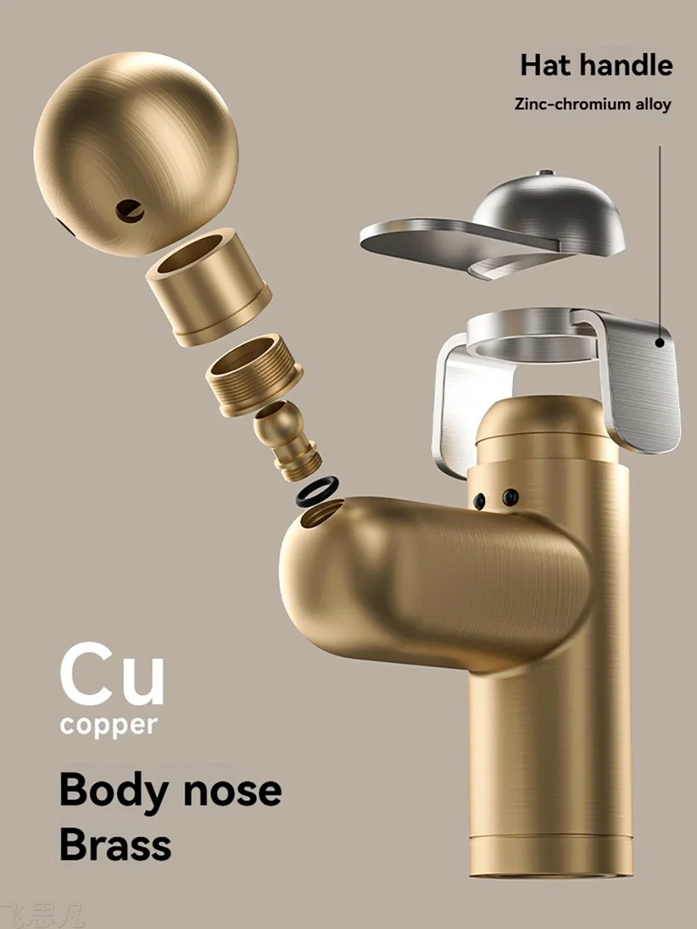 Cute Puppy Hat Faucet Handle for 35mm Bathroom Sink