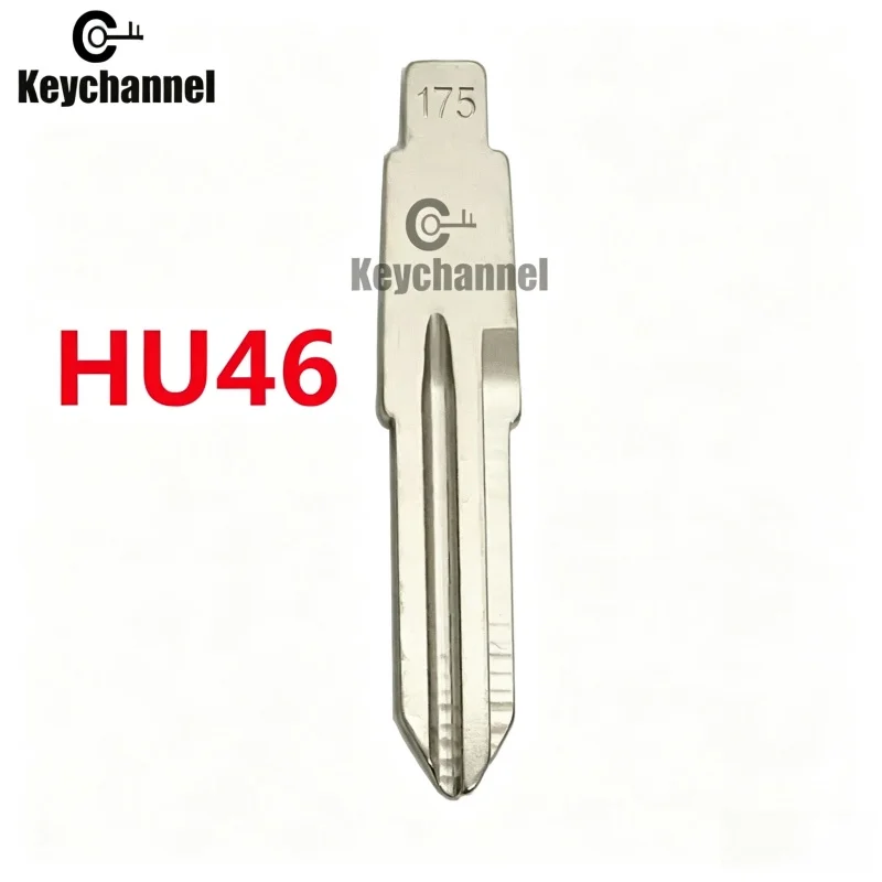 10 pièces/lot Lame de clé universelle rabattable pour voiture HU46 Xhorse KD Key Blank 175 #   pour Opel Antara Chevrolet Sail Daewoo pour KEYDIY KD VVDI