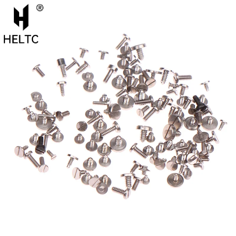 ❤100Pcs Tiny Precision Mixed Multi-size Watch Screws Movement Repair Tools Part For Watchmaker