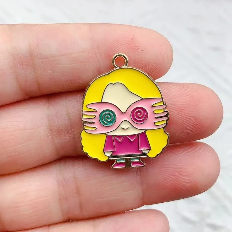 10pcs Cartoon Enamel Charms Characters Charm For Jewelry Making Earring Pendant Bracelet Necklace Accessorys