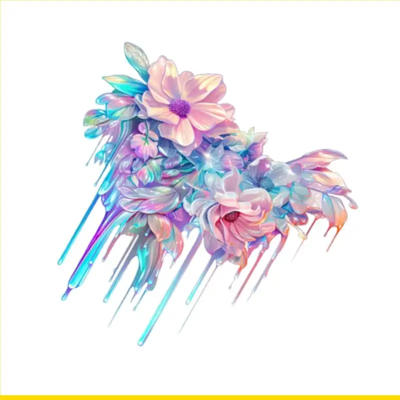 SZCH Vibrant Fluid Design Sticker ง่ายต่อการใช้และถอด PVC ของเหลวสีสันห่อหุ้มกันน้ำสำหรับลุคสะดุดตา