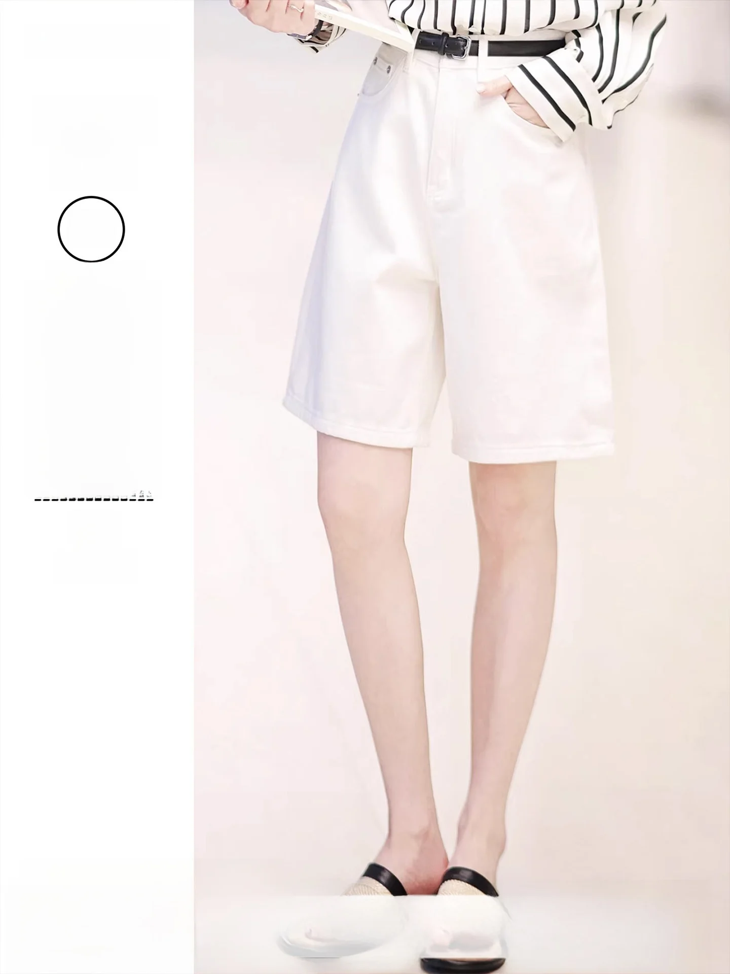 

Шорты с высокой талией, эффектом кислородной стимуляции и поясом, корректирующие форму ног, ультратонкие, для подростков, летние