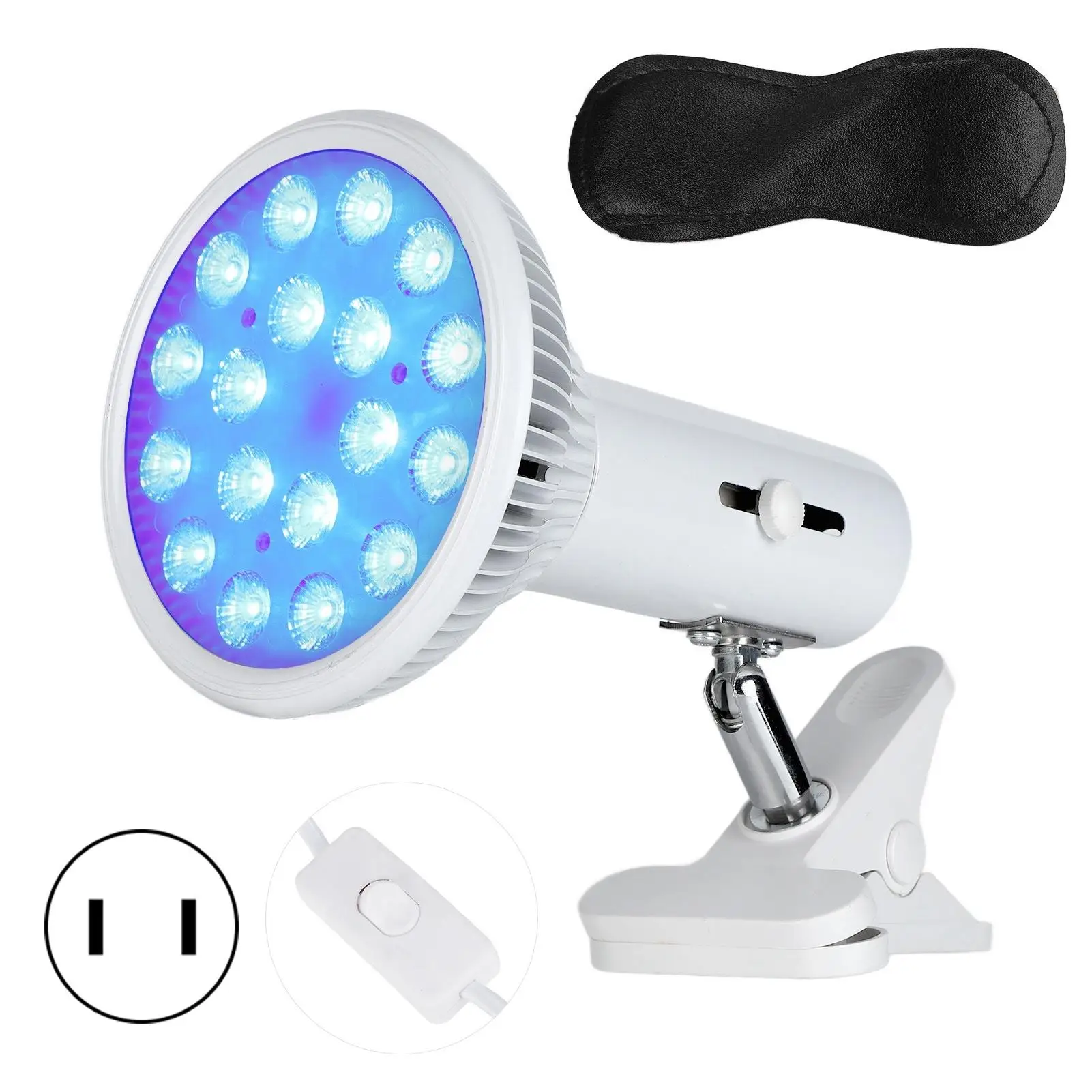 

Blue Light Therapy Lamp 460nm for Acne Scars Treatment Safe Portable Skin Care Device for Babies and Infants Jaundice Relief