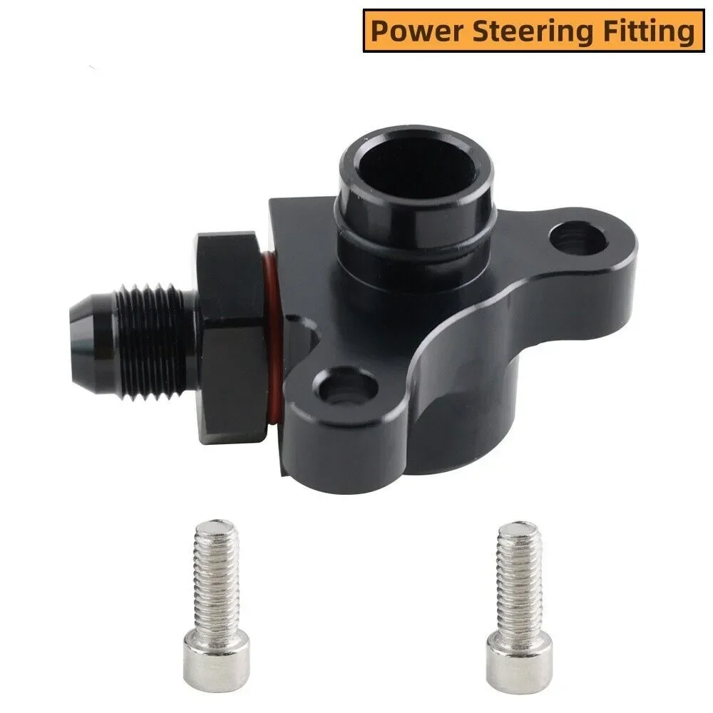 6061 Aluminum Pumps Fitting Black Power Steering Pump Fitting for Honda Acura K-Series K20A/A2/A2/Z1