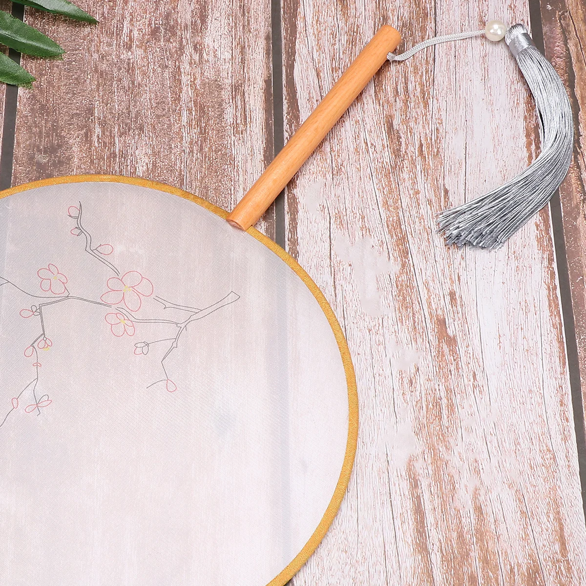 

Silk Craft Kit Design Pre-Printed Fabric For Chinese Handmade Fan Diy Project Beginner Friendly Embroidery Art