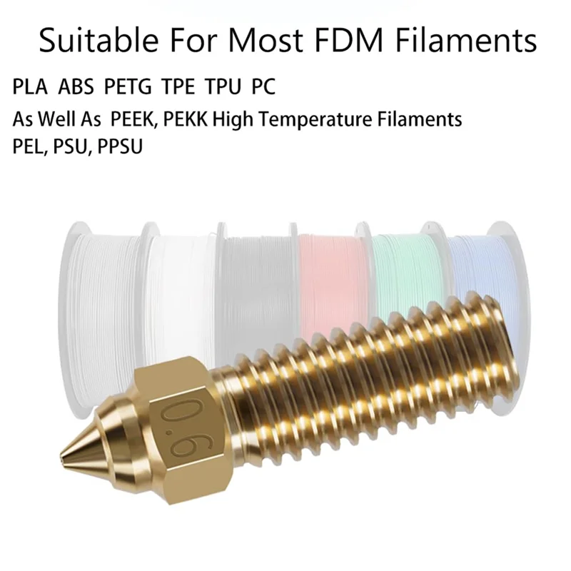 

Комплект сопел экструдера для принтера GO-3D для K1/K1 Max, высокая температура и износостойкость, 10 шт., латунные сопла