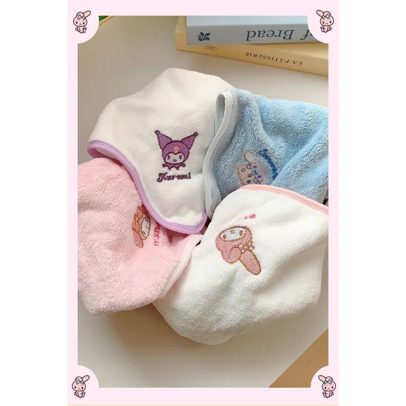 Sanrios Anime Kawaii Toy Cinnamoroll My Melody Kuromi Children's Towels, Face Washing Small Square Towels, Baby Specific Gifts