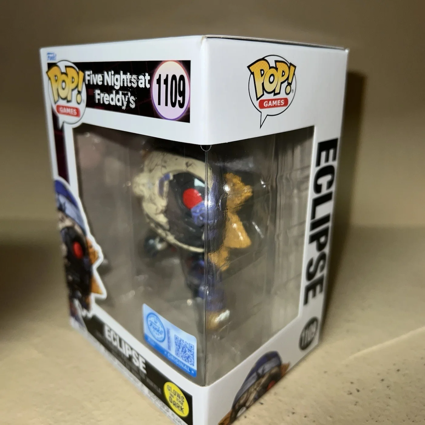 Figura Eclipse (Glow) - Juego Five Nights at Freddy's # Figura Funko Pop 1109, Edición Limitada Oficial, Estatua Coleccionable, Regalo para Fans