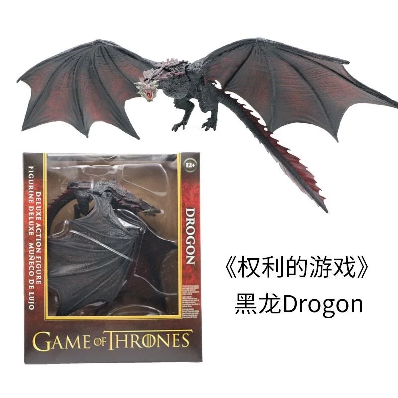 Hot Sale Game Of Thrones Frost Wyrm Viserion Black Dragon Movable Action Figure Model Toys Desk Decor Birthday Gift Xmas Gifts