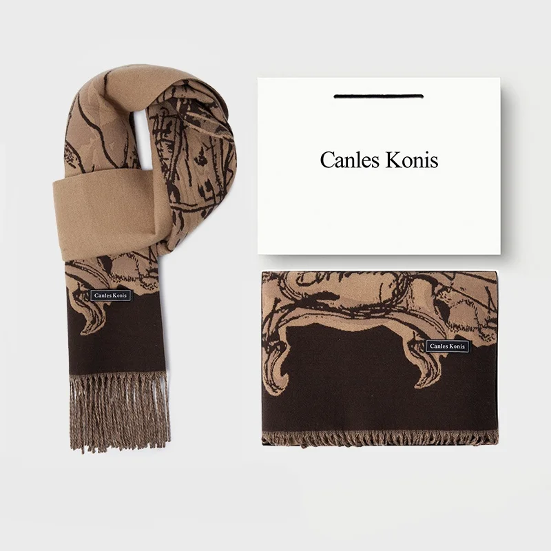canles-konis-scarf-women's-autumn-winter-2026-new-print-tassel-shawl-luxury-feelings-neck-warmer-men's-double-sided-geometric