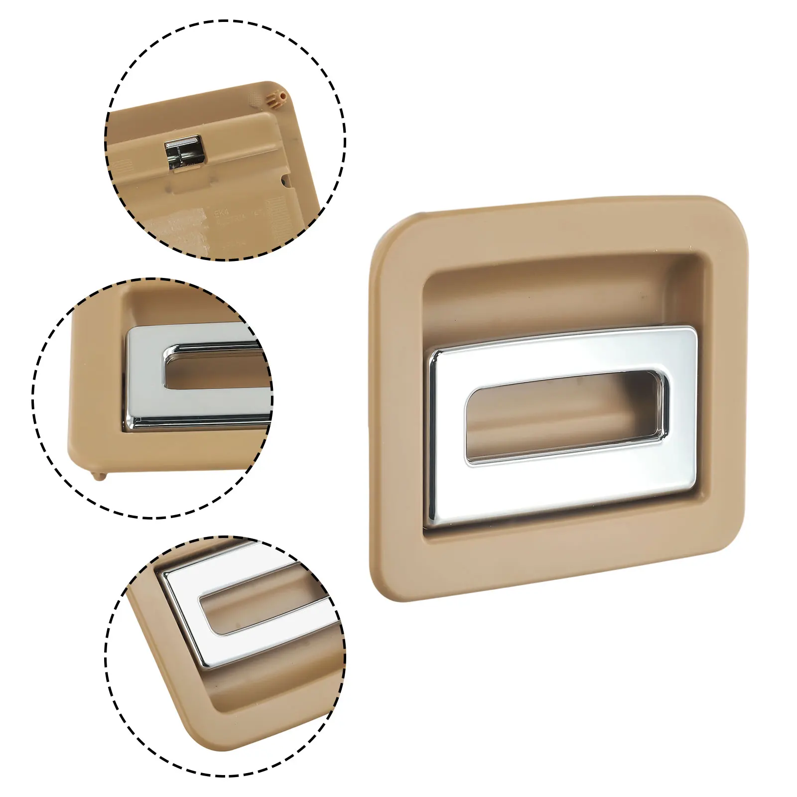 

Accessories 1pc Handle Cover Beige Spare Tire Trunk Floor Handle Cover for Porsche For Cayenne Enhanced Durability