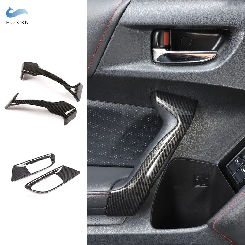

For Toyota 86 Subaru BRZ 2012-2015 2016 2017 2018 2019 2020 Car Interior Door Panel Handle Grab Door Bowl Protective Cover Trim