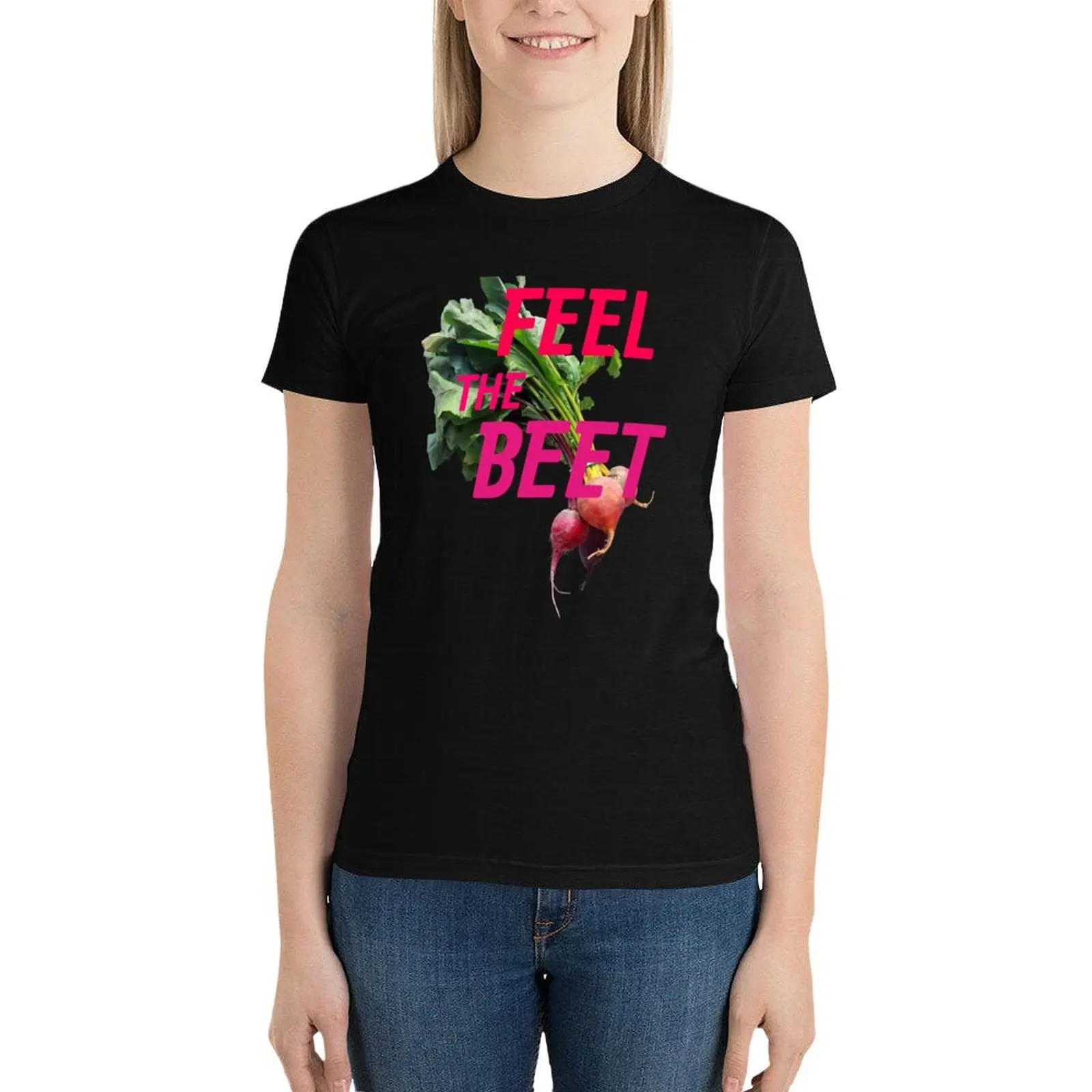 Feel the Beet T-Shirt tees Aesthetic clothing shirts graphic tees oversized t shirts for Womens