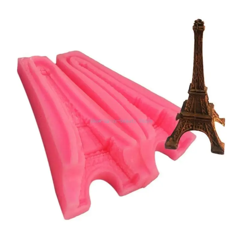 

R9JE for Eiffel Tower Clay Mould for Cake Cupcake Fondant Molds Decor for Adult Kids