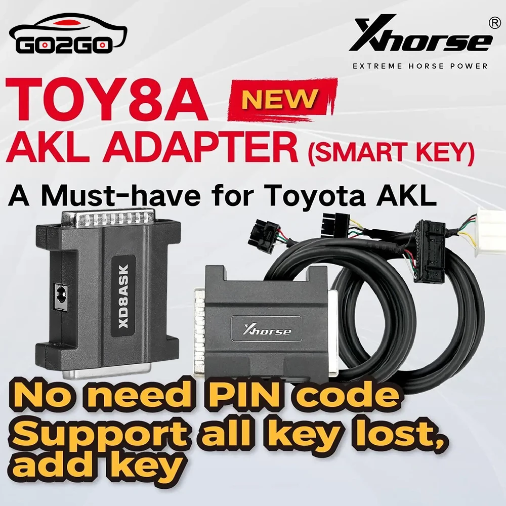 Xhorse XDBASK for Toyota 8A AKL Smart Key Adapter for 2017-2022 All Keys Lost with VVDI Key Tool Plus