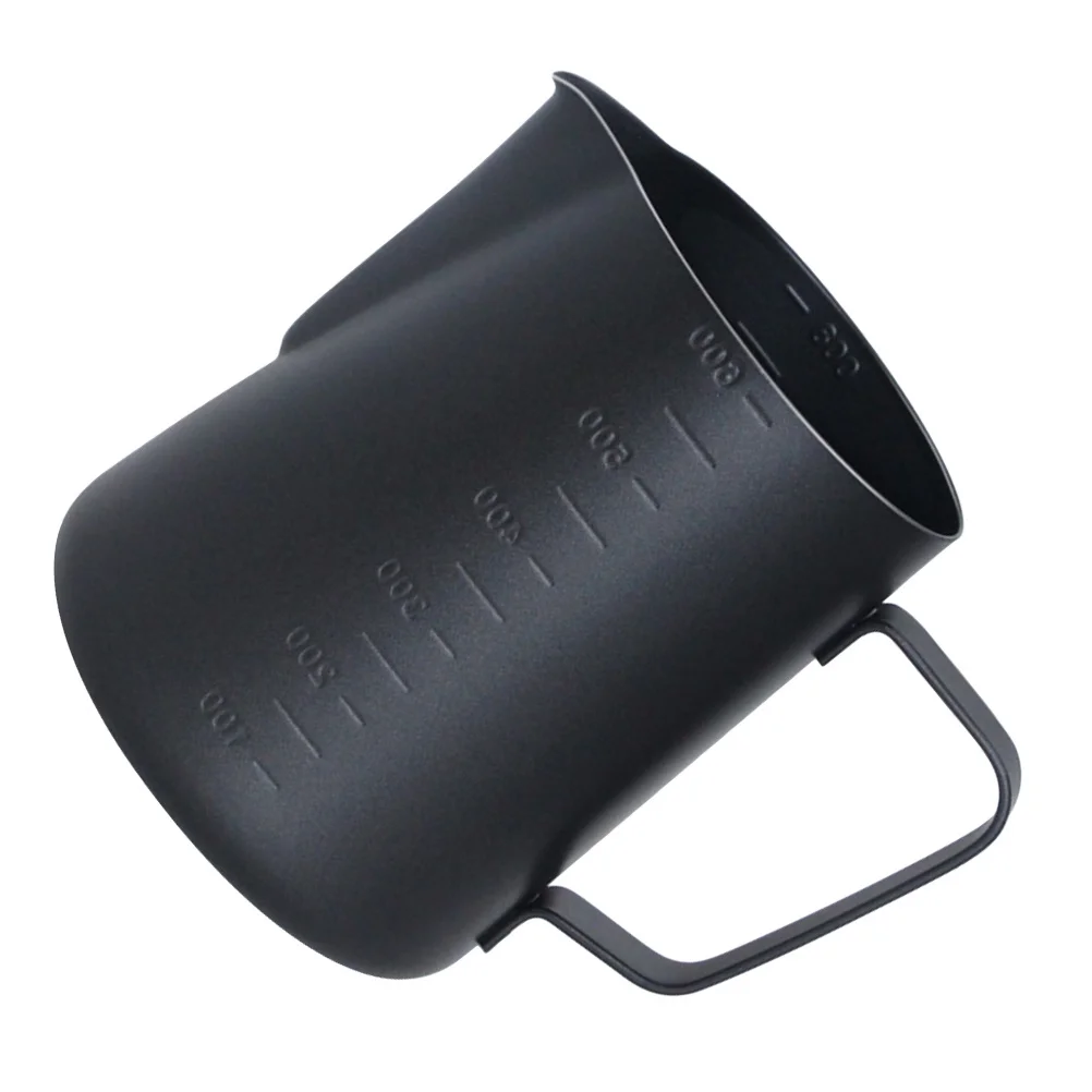 

Professional Latte Art Pitcher Stainless Steel Milk Frothing Cup with Measurement Scale for Coffee Espresso Cappuccino