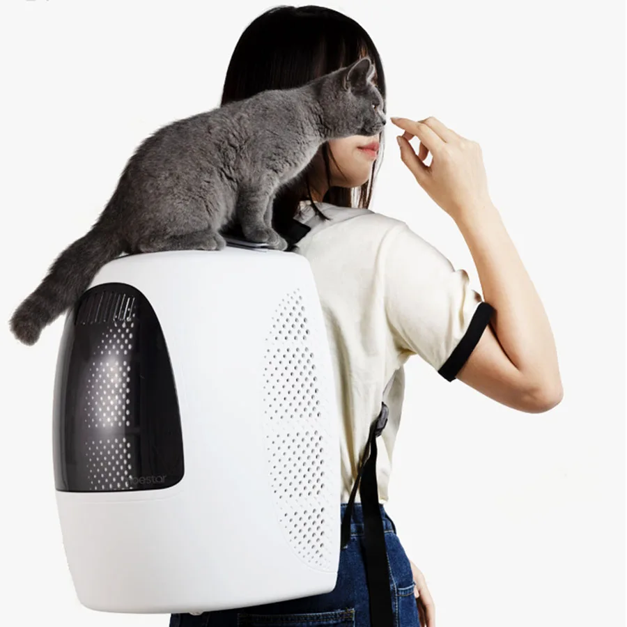 Zipper Cat Bag Backpack Travel Portable Ladies Outdoor Cat Bag Breathable Large Canvas Design Transparent Shape Gatos Pet Bag