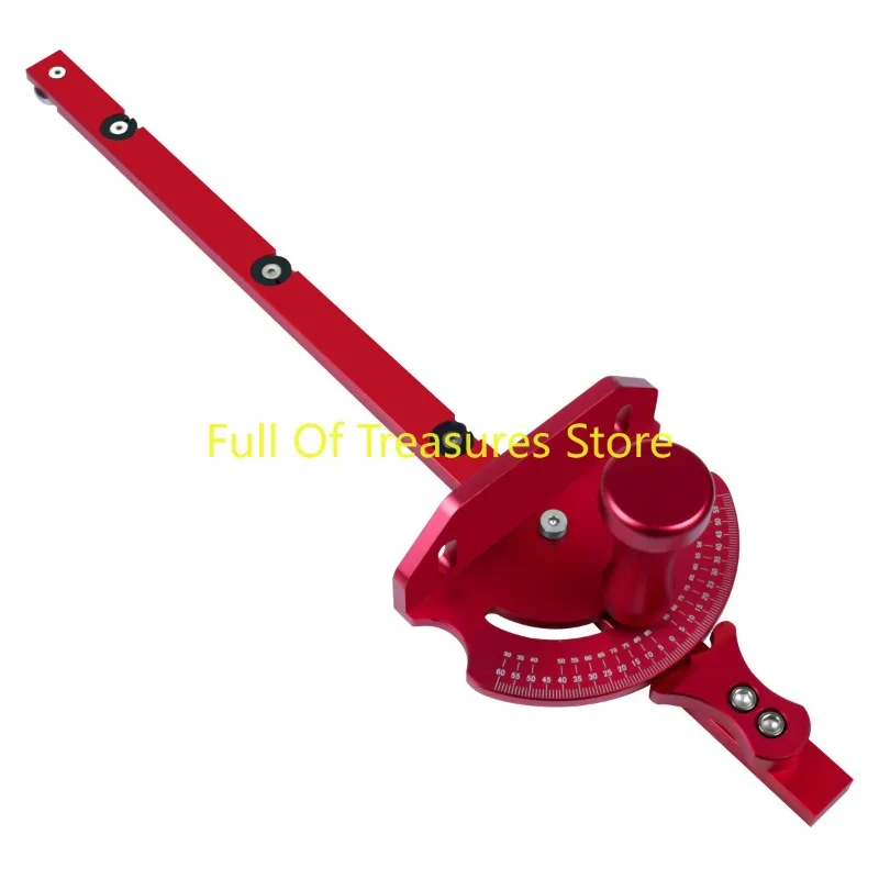 

Woodworking push handle, aluminum alloy angle push ruler, gear shift, quick positioning, push ruler angle, table saw