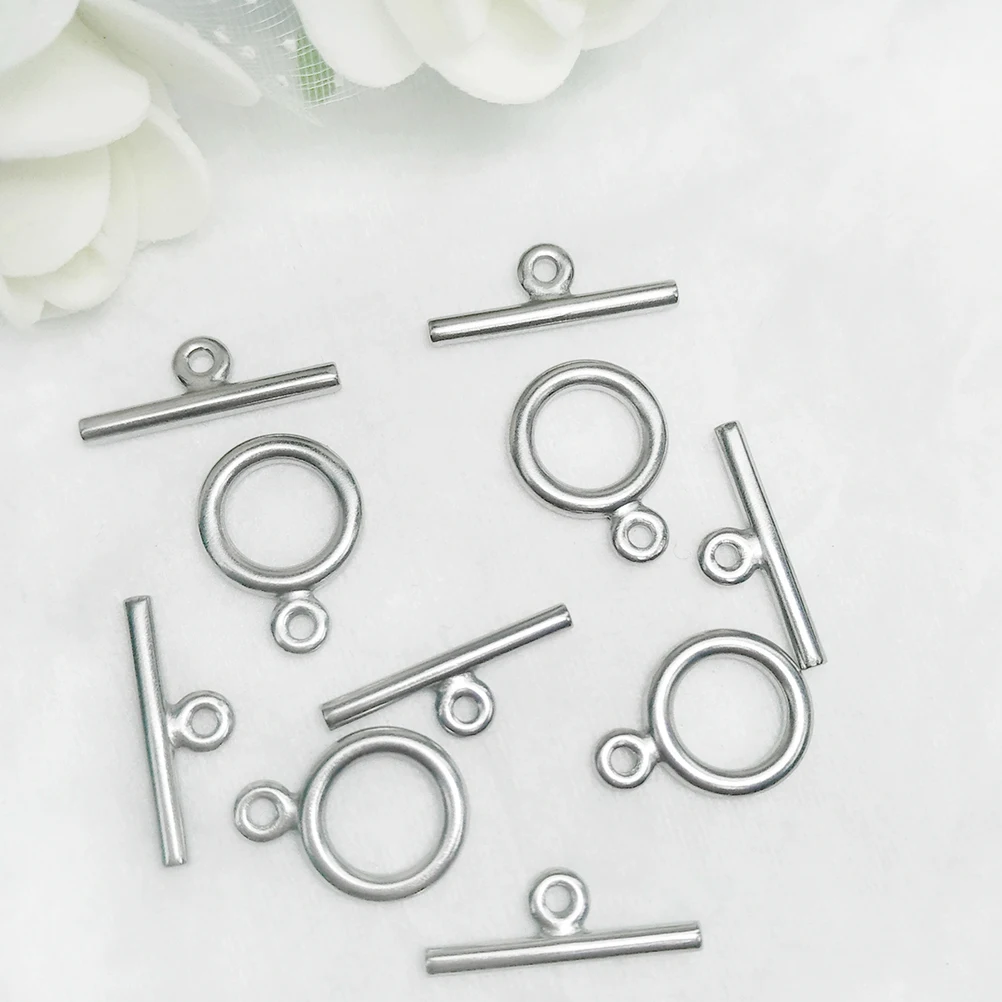 

20 Sets Stainless Steel Toggle Clasps Buckles Cadmium Free Lead Free Bracelet Necklace DIY Jewelry Making Supplies Accessories