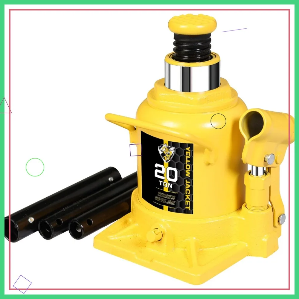 

20-тонный низкопрофильный бутылочный домкрат, сварной гидравлический домкрат с грузоподъемностью 40 000 фунтов для тяжелых условий эксплуатации