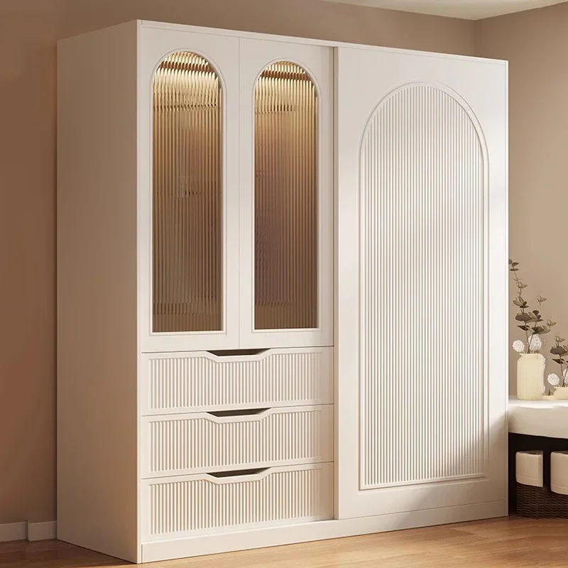 Cabinet Room Wardrobe Simple White Large Apartment Drawer Wardrobe Bedroom Women Vestidores De Armario Abiertos Ropero Furniture