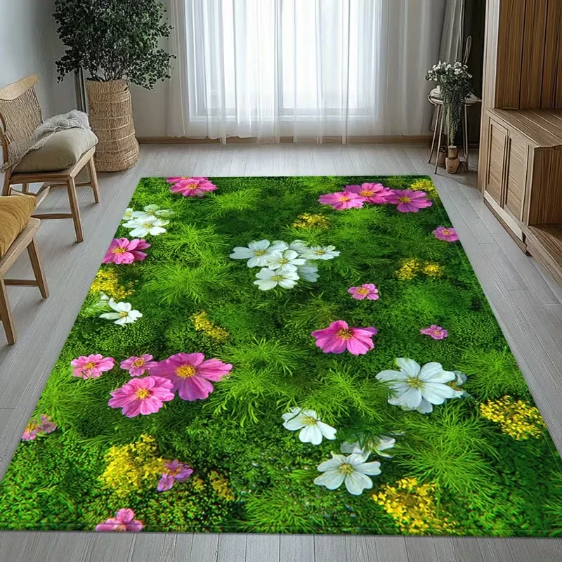 Tappeto stampato HD con fiori - Kitchen Appliances Green recensione e prezzo