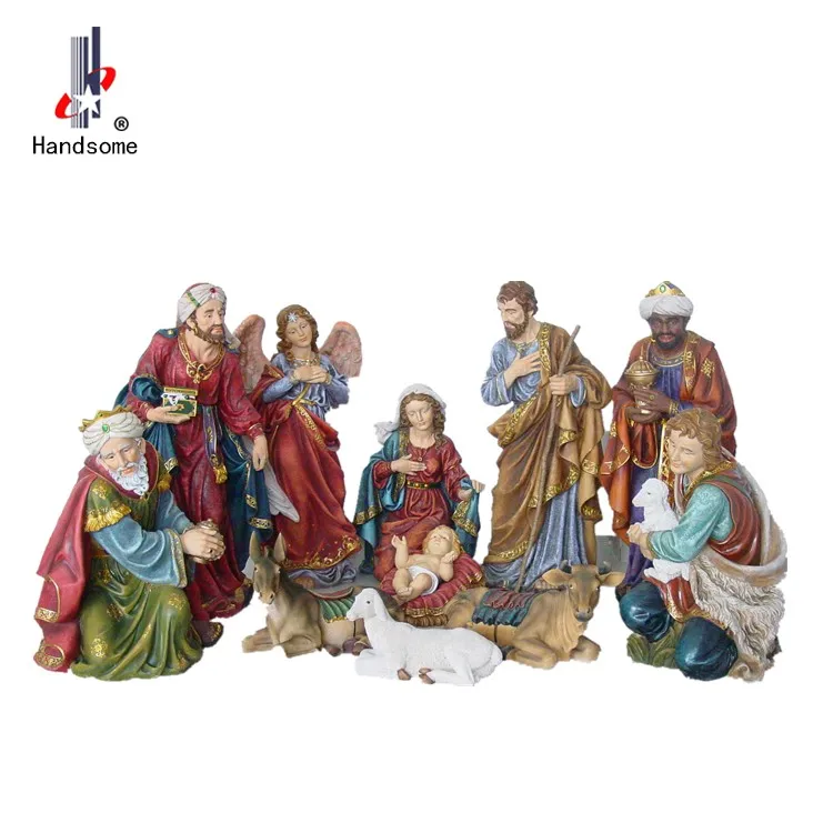 42 Inch Hot Selling Outdoor Christmas Nativity Set Christmas Crib