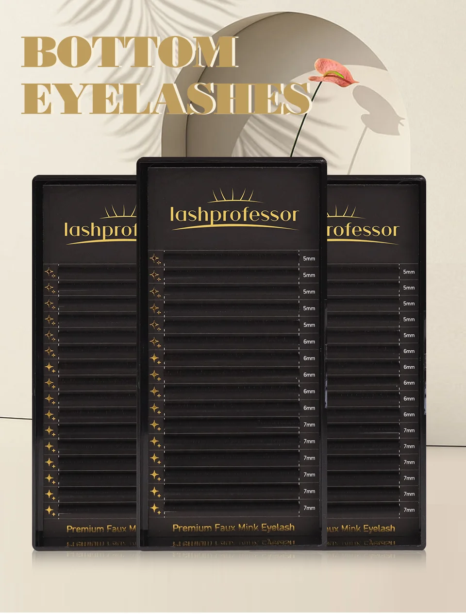 Lashprofessor Bottom Lash Extensions Mix 5 6 7 mm unter der Wimpern Kurze natürliche B/C/D Curl Flase Wimpern Make-up Maquillaje Cilios – Detail 1