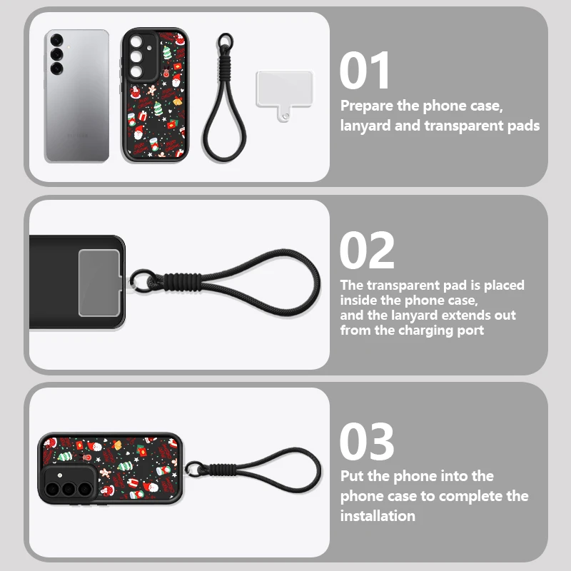 عيد الميلاد نمط الحبل الحال بالنسبة لسامسونج غالاكسي S25 S23 S22 S24 الترا S24 S25 FE A17 A56 A16 A55 A15 A36 A25 5G لينة غطاء من البولي يوريثان