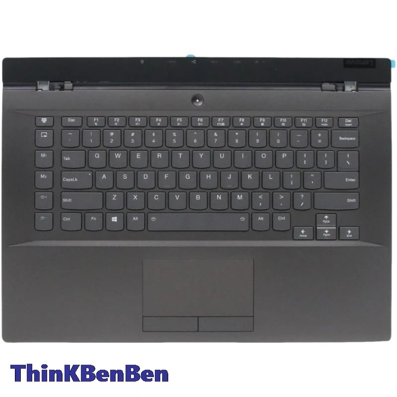 US English Black Keyboard Upper Case Palmrest Shell Cover For Lenovo Legion Y730 15 15ICH 5CB0S56973