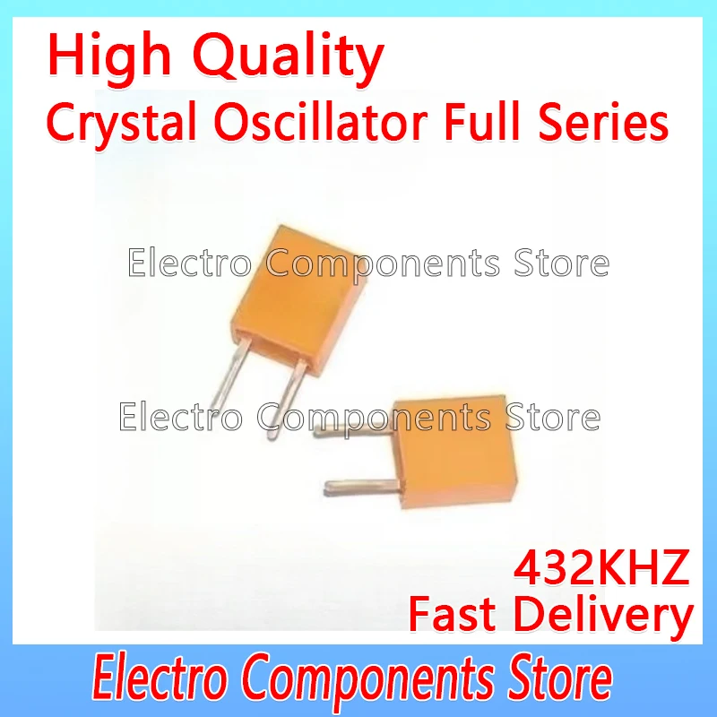

10PCS/Lot 2Pin Throught Hole Ceramic Crystal Oscillator 432KHZ Ceramic Resonator CRB432E Remote Control 432K 2Pins