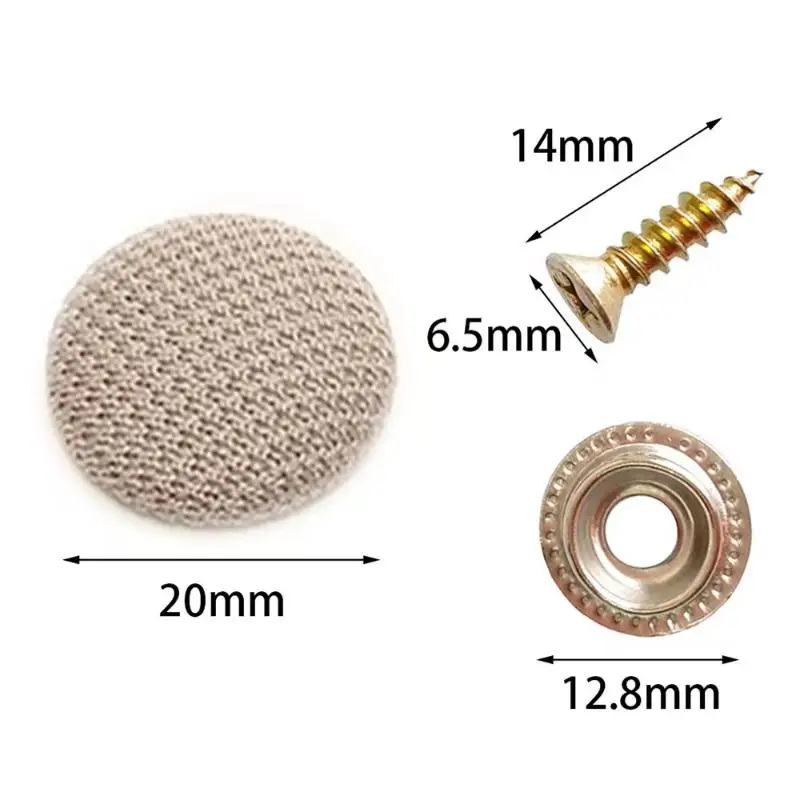 10pcs Vehicle Headliner Repair Buttons Metal Rivet Set for Secure and Fast Installation