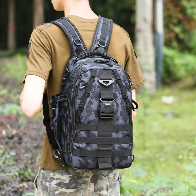 Imagem -04 - Impermeável Tactical Pesca Mochila Masculino Outdoor Multifuncional Camping Mochila Escalada Shoulder Bolsa Tamanho Pequeno