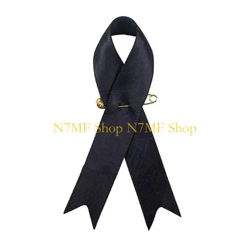 Broches charité N7MF, 200 pièces, épingles à revers en ruban pour cadeaux fête, événement caritatif