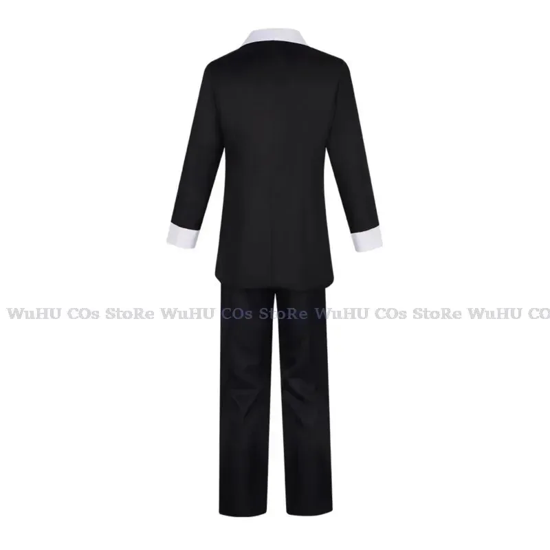 wiwiwi 123hasbin Hotel Halloween Husk Uniform Party Cosplay Costume Black Outfits With Hat Ears Eye view 5