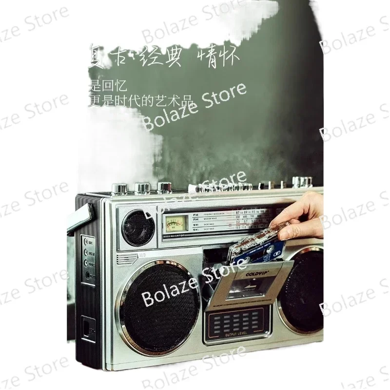 Rechargeable Retro Cassette Player, Bluetooth, Retro, Recording